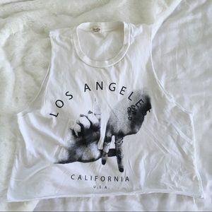 Brandy Melville Los Angeles Crop Top